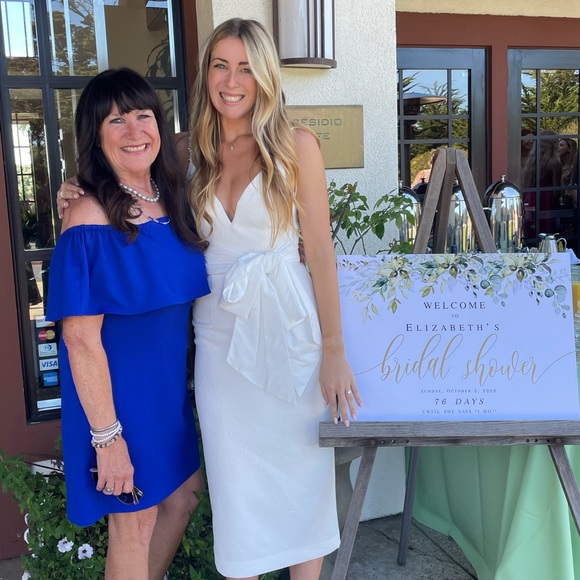 Rebecca Vallance Bridal Genevieve Bow-trimmed Crepe Dress Size 4 - Picture 6 of 6